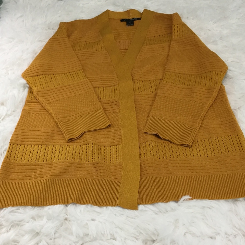Ava Paige - Yellow open front cardigan - Picture 5 of 10